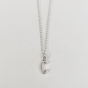 3 for $49 New Silver "C" Initial Necklace